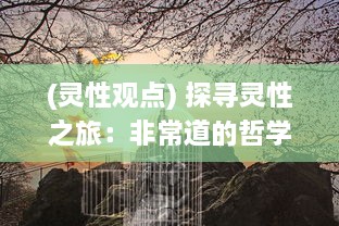 (灵性观点) 探寻灵性之旅：非常道的哲学内涵与现代生活实践的深度解析