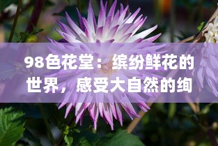 98色花堂：缤纷鲜花的世界，感受大自然的绚丽与艳丽 v3.8.4下载