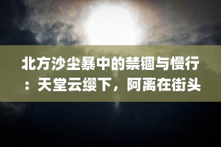 北方沙尘暴中的禁锢与慢行：天堂云缨下，阿离在街头巡逻救援的故事