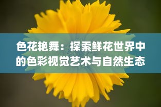 色花艳舞：探索鲜花世界中的色彩视觉艺术与自然生态之美的全新解读 v6.5.4下载