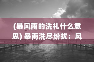 (暴风雨的洗礼什么意思) 暴雨洗尽纷扰：风暴幻想中的勇者传说与幻想世界的重构