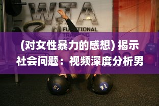 (对女性暴力的感想) 揭示社会问题：视频深度分析男性对女性暴力行为的影响和危害