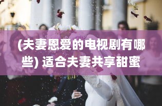 (夫妻恩爱的电视剧有哪些) 适合夫妻共享甜蜜时光的15部感人至深的爱情电视剧推荐